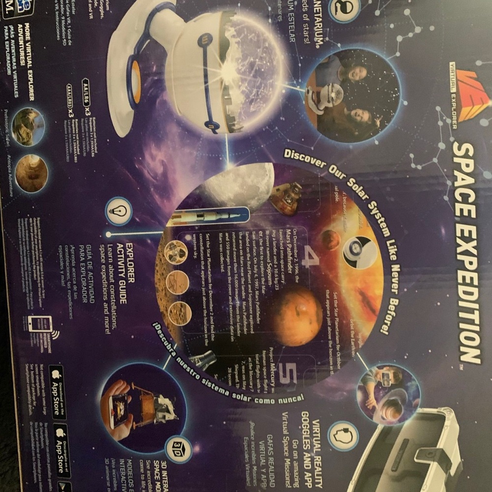 UNCLE MILTON VIRTUAL EXPLORER SPACE EXPEDITION 4 IN 1 INTERACTIVE SYSTEM